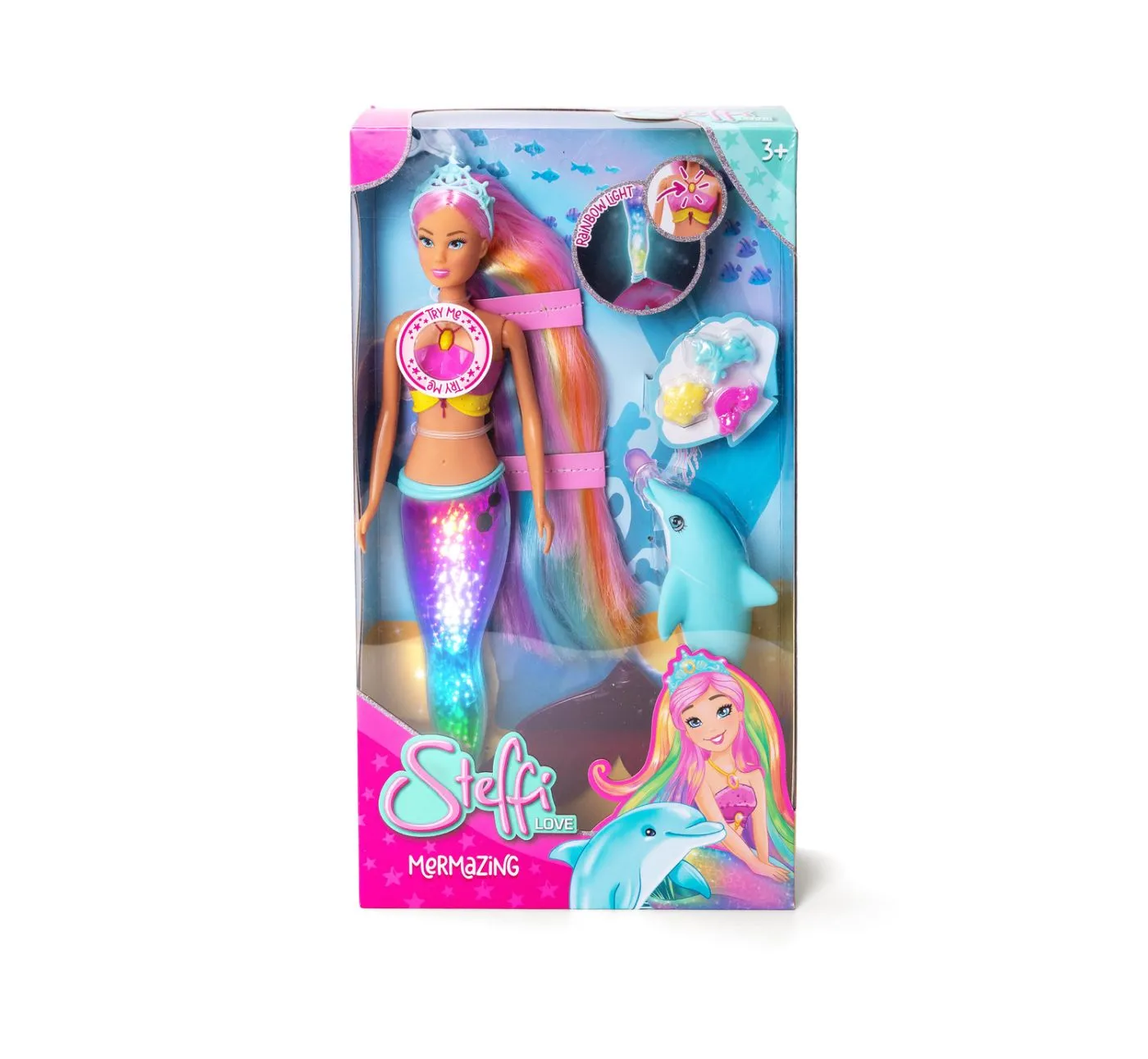 STEFFI LOVE SET PAPUSA STEFFI SIRENA CU COADA CURCUBEU SI DELFIN - EAN, Brand | eToys.ro