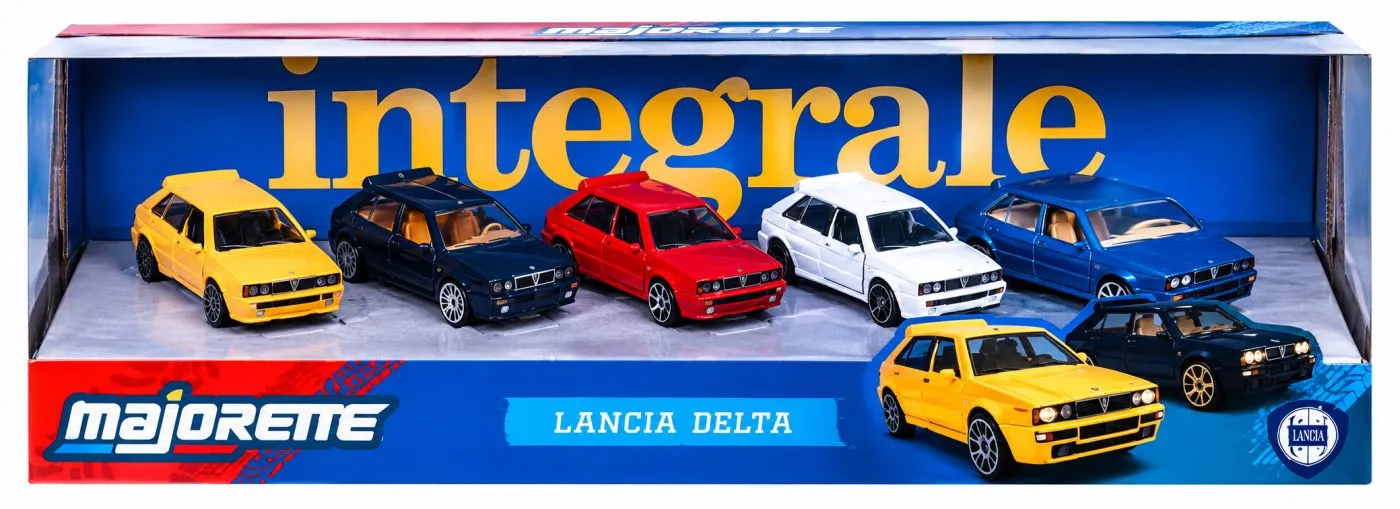 MAJORETTE SET 5 MASINUTE METALICE LANCIA DELTA SCARA 1 LA 64